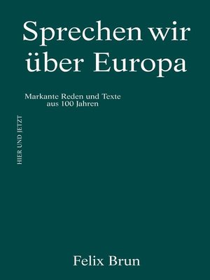 cover image of Sprechen wir über Europa